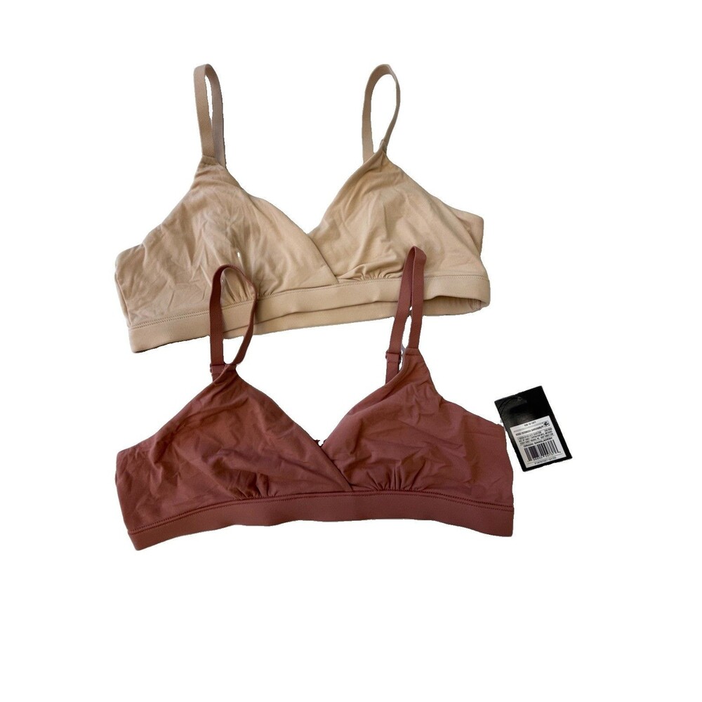 Art Class Girls Bralette 2-Pack XL 14/16 Nude Beige & Dusty Rose